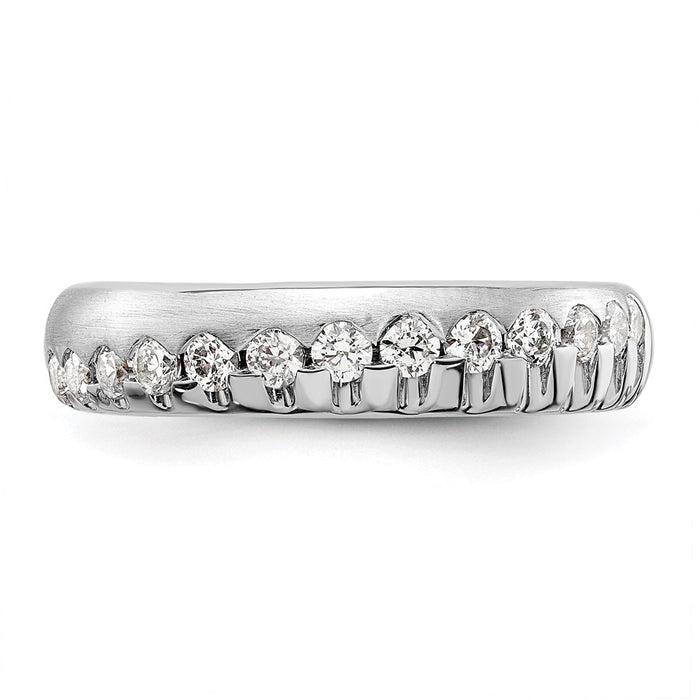 Shop Exclusive 14K White Gold Lab-Grown Diamond Band - VS/SI+ G Color, Stylish Design-4