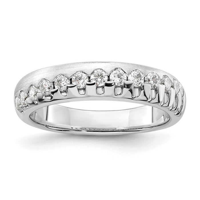 Shop Exclusive 14K White Gold Lab-Grown Diamond Band - VS/SI+ G Color, Stylish Design-1