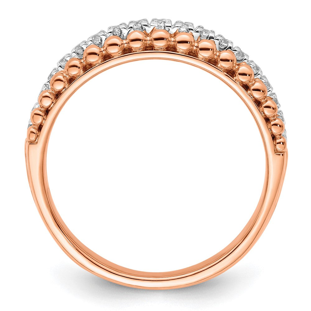 High-Quality 14K Two-Tone Gold 1/4 Carat Lab-Grown Diamond Band - Stylish Value