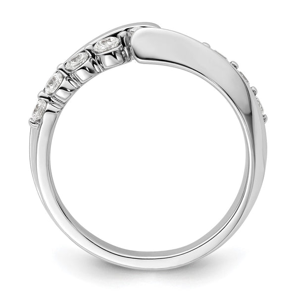14K White Gold 1/2 Carat Lab-Grown Diamond Band - VS/SI+