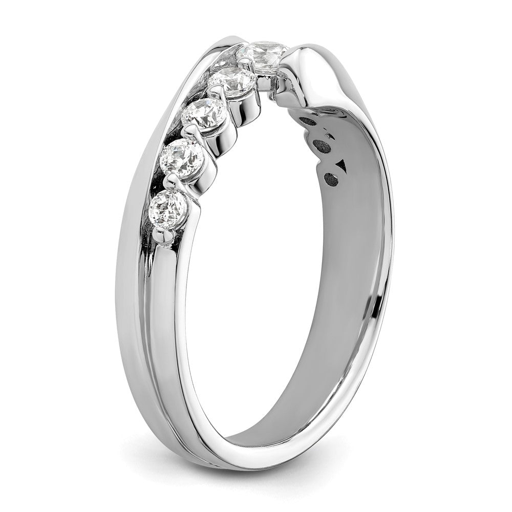 Shop Stylish 14K White Gold 1/2 Carat Lab-Grown Diamond Band - VS/SI+ Quality