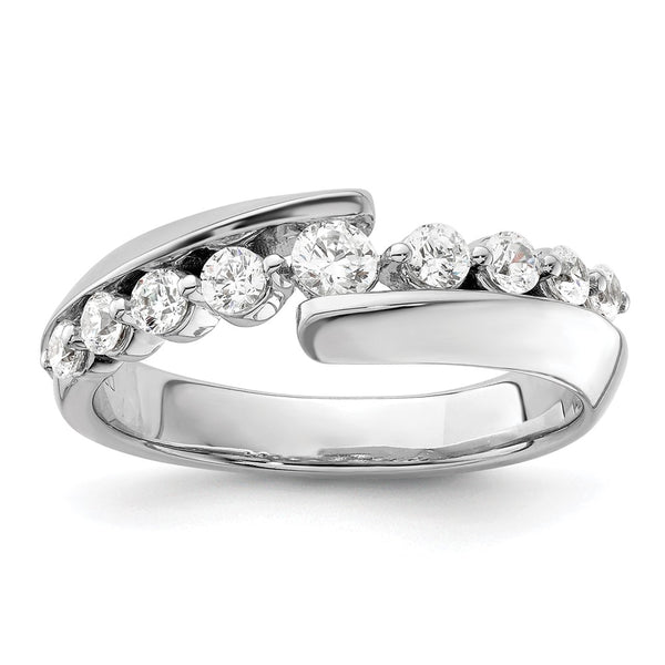 14K White Gold 1/2 Carat Lab-Grown Diamond Band - VS/SI+
