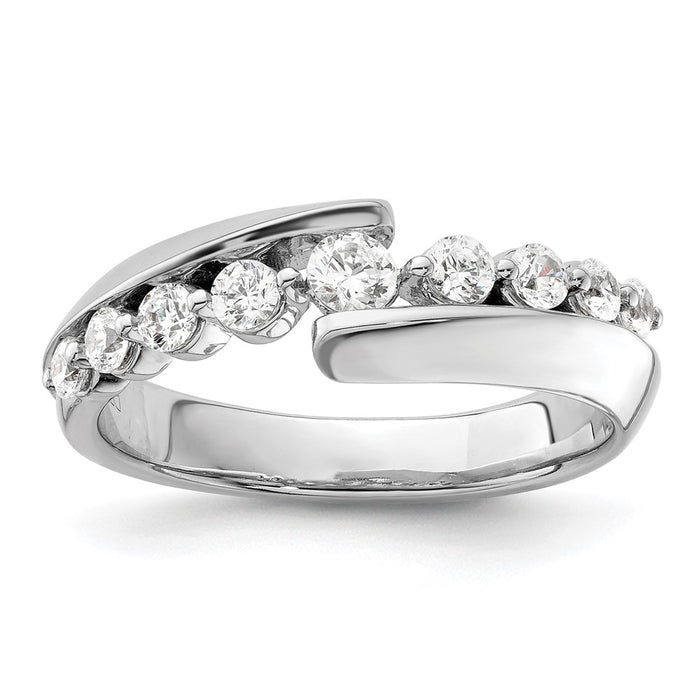 Shop Stylish 14K White Gold 1/2 Carat Lab-Grown Diamond Band - VS/SI+ Quality-1