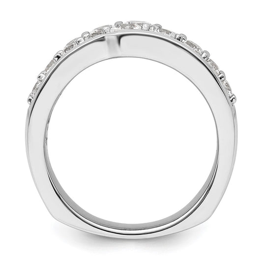 Buy Stylish 14K White Gold Lab-Created Diamond Band, VS/SI+ Clarity, G Color