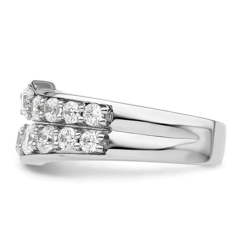 Buy Stylish 14K White Gold Lab-Created Diamond Band, VS/SI+ Clarity, G Color