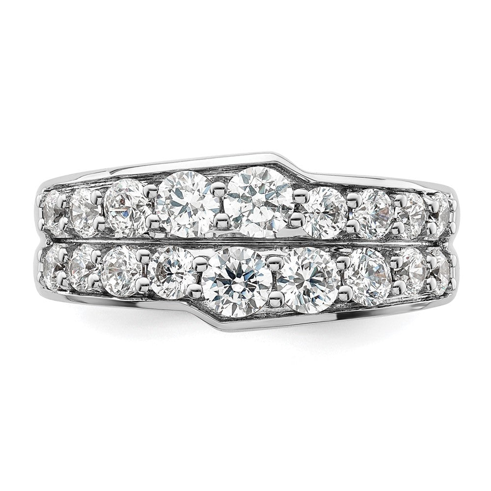 Buy Stylish 14K White Gold Lab-Created Diamond Band, VS/SI+ Clarity, G Color