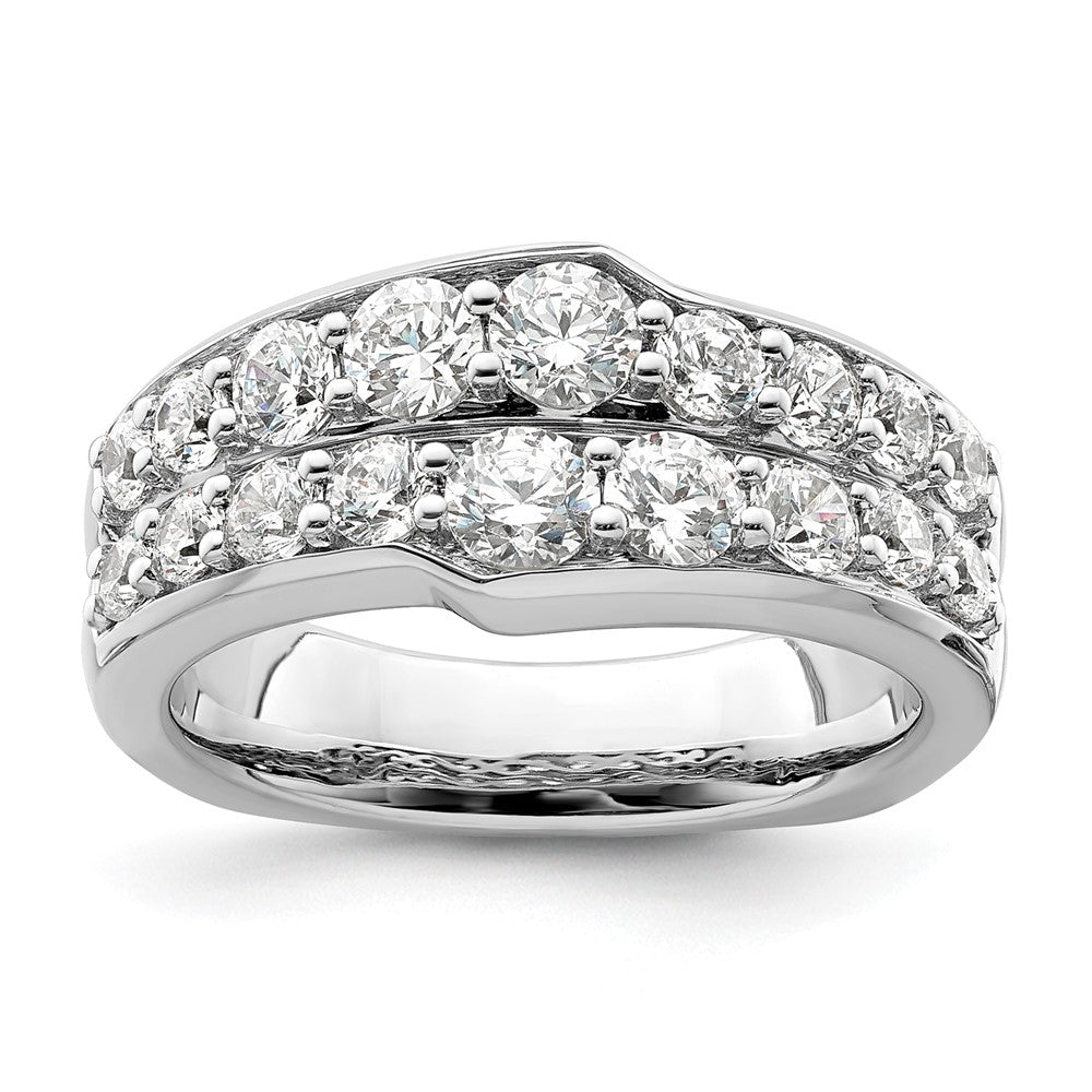 Buy Stylish 14K White Gold Lab-Created Diamond Band, VS/SI+ Clarity, G Color
