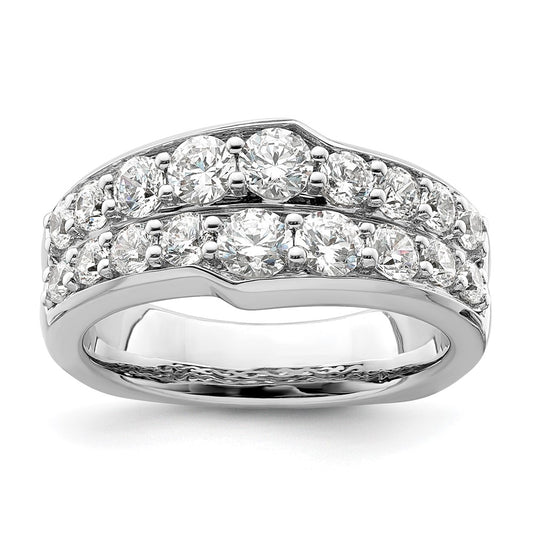 Buy Stylish 14K White Gold Lab-Created Diamond Band, VS/SI+ Clarity, G Color