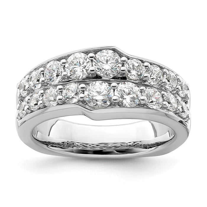 Buy Stylish 14K White Gold Lab-Created Diamond Band, VS/SI+ Clarity, G Color-1