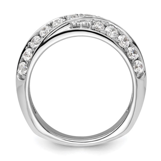 High-Quality 14K White Gold Band with 1 Carat Lab-Grown Diamond - Stylish Value