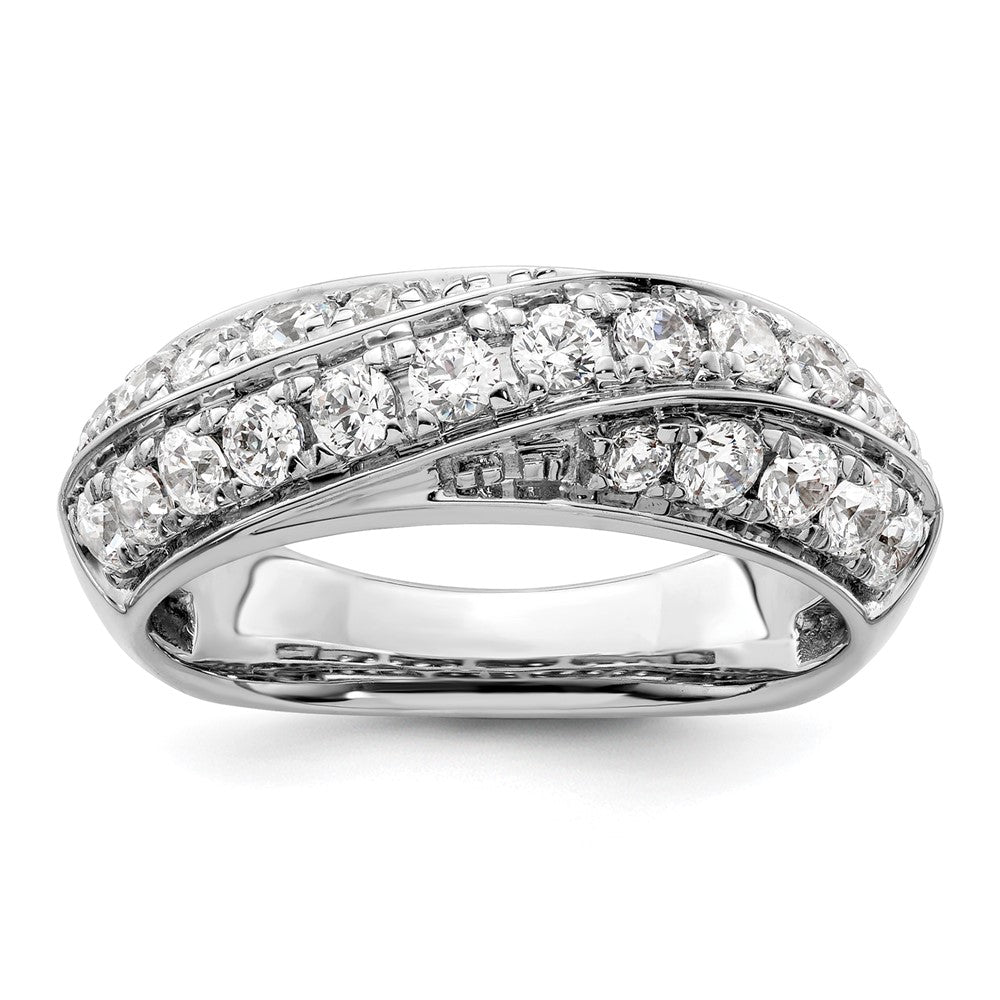 High-Quality 14K White Gold Band with 1 Carat Lab-Grown Diamond - Stylish Value