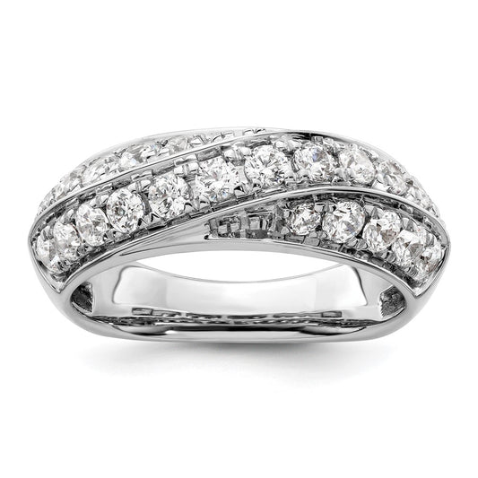 High-Quality 14K White Gold Band with 1 Carat Lab-Grown Diamond - Stylish Value