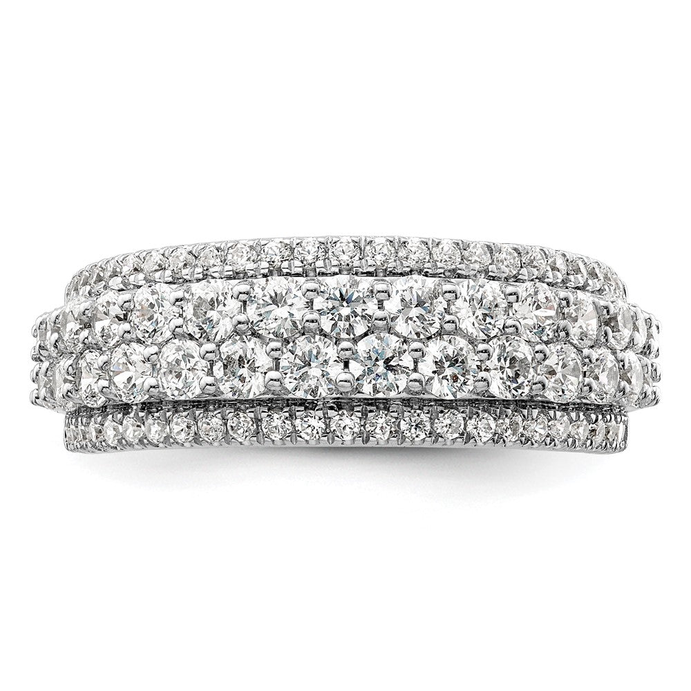 Shop Stylish 14K White Gold Fashion Band with 1.5 Carat Lab-Grown Diamond