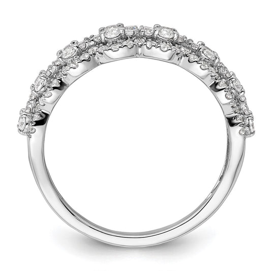 Buy Stylish 14K White Gold Lab-Created Diamond Band - 0.85mm, VS/SI+ G Color