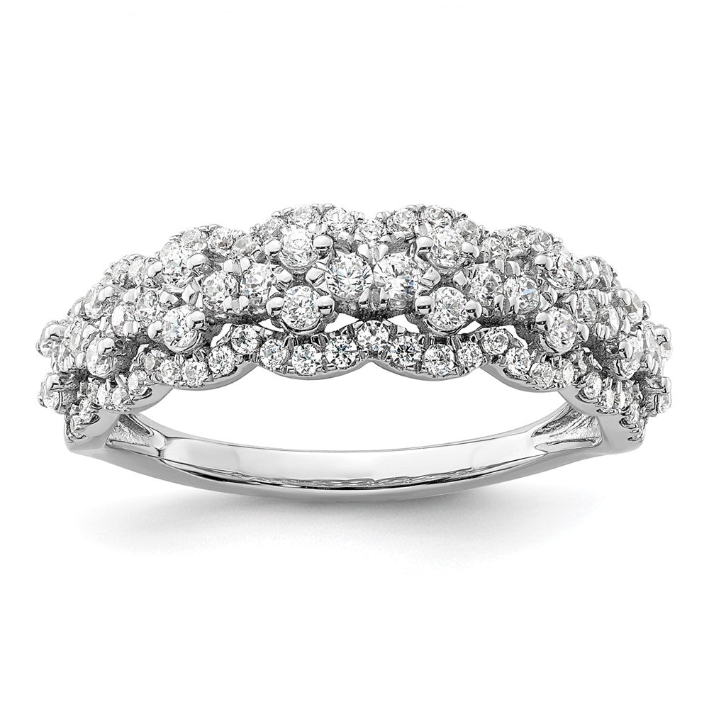 Buy Stylish 14K White Gold Lab-Created Diamond Band - 0.85mm, VS/SI+ G Color