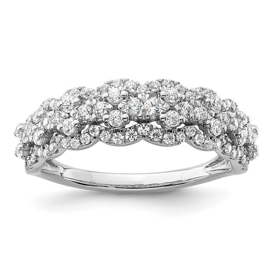 Buy Stylish 14K White Gold Lab-Created Diamond Band - 0.85mm, VS/SI+ G Color