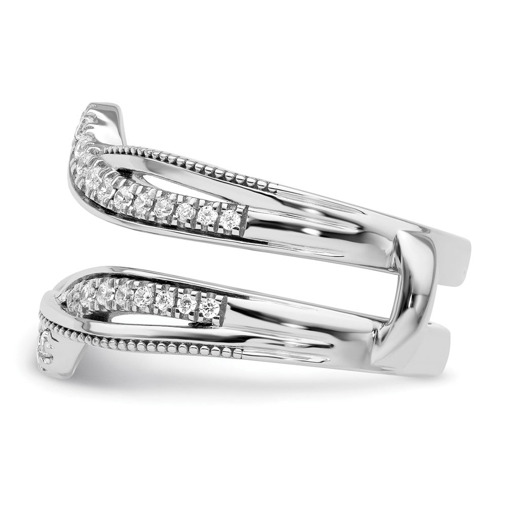 Buy Stylish 14K White Gold Milgrain Diamond Enhancer Ring - Luxury Value