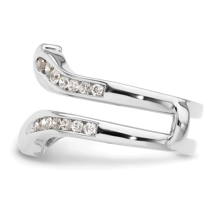 Exclusive 14K White Gold Diamond Enhancer Ring - Stylish Luxury Design!-3