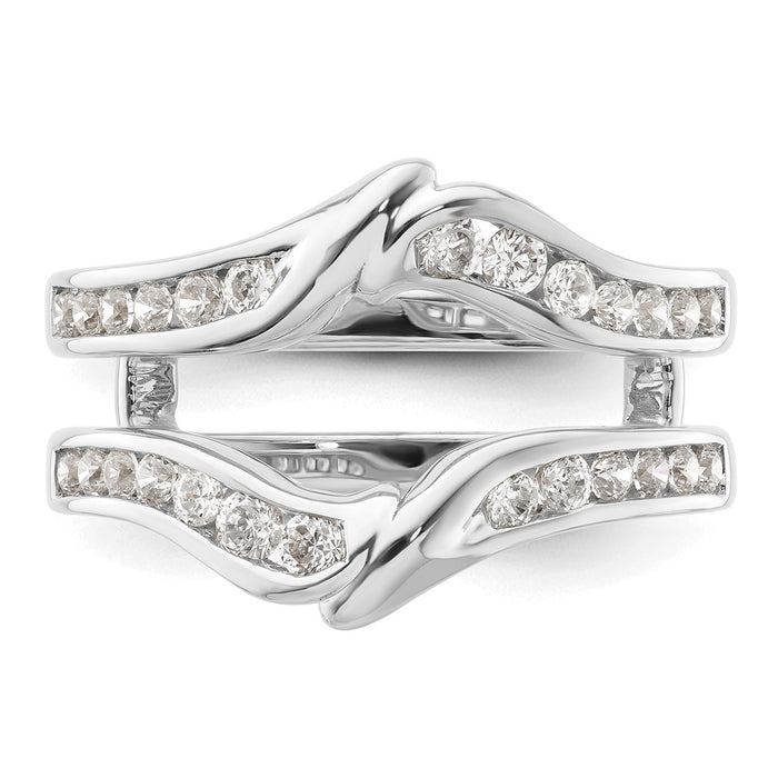Exclusive 14K White Gold Diamond Enhancer Ring - Stylish Luxury Design!-4