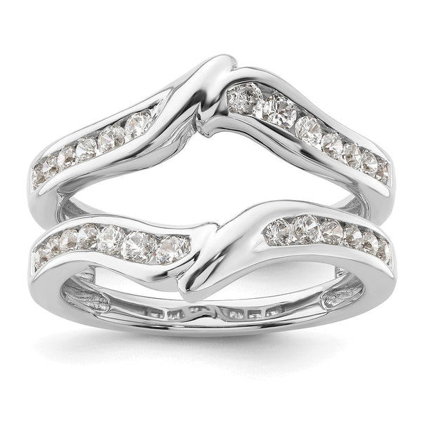 14K White Gold Diamond Enhancer Ring