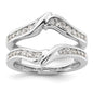 Exclusive 14K White Gold Diamond Enhancer Ring - Stylish Luxury Design!-1