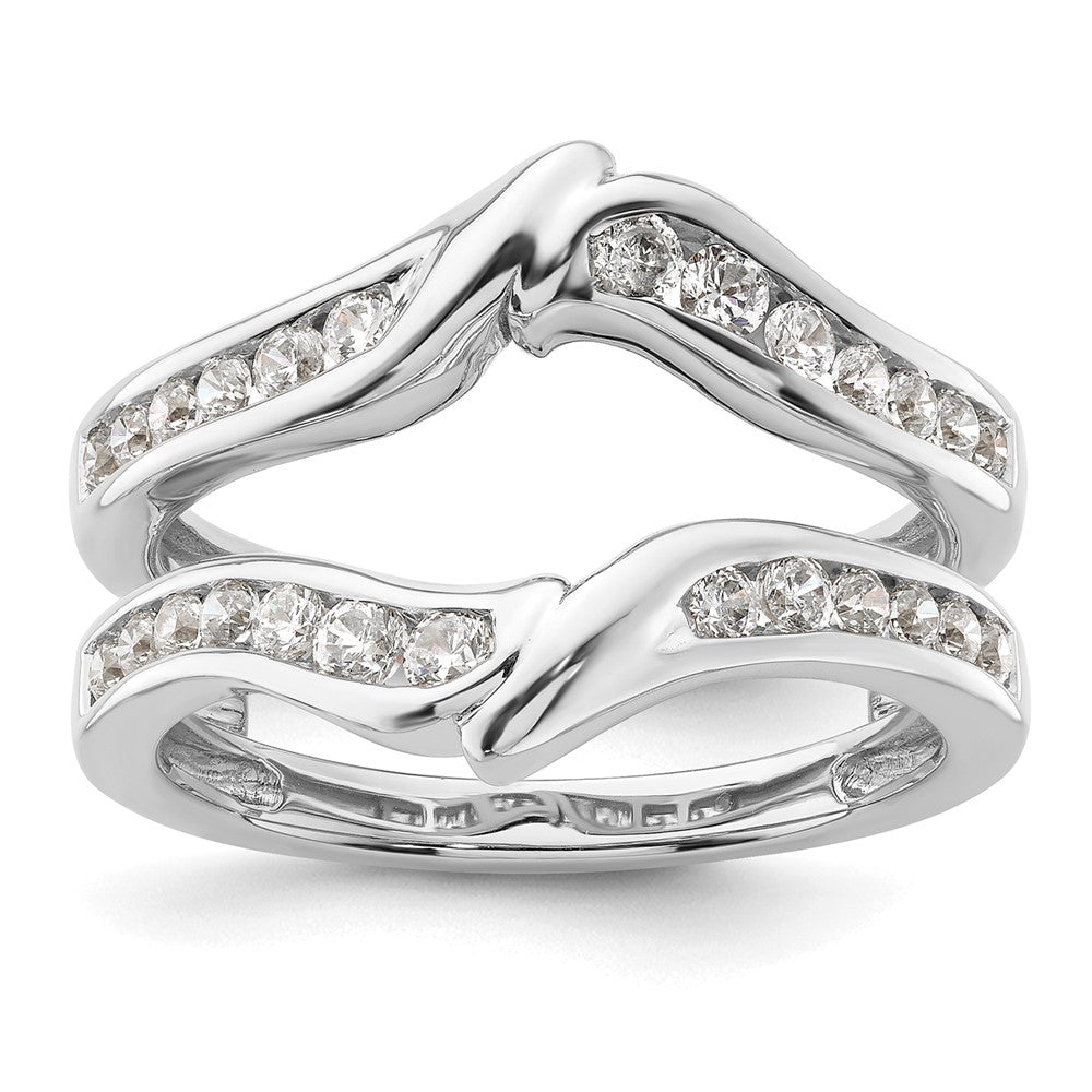 Exclusive 14K White Gold Diamond Enhancer Ring - Stylish Luxury Design!