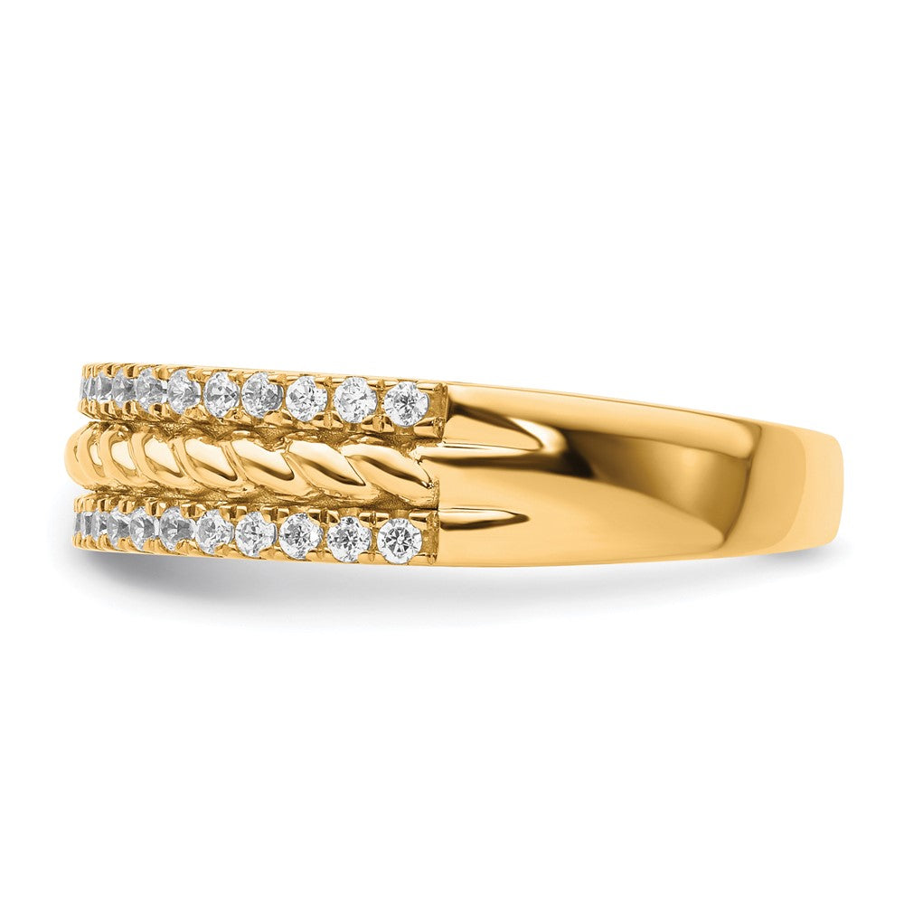 Shop Stylish 14K Gold Polished Diamond Fashion Ring - Luxury & Quality!