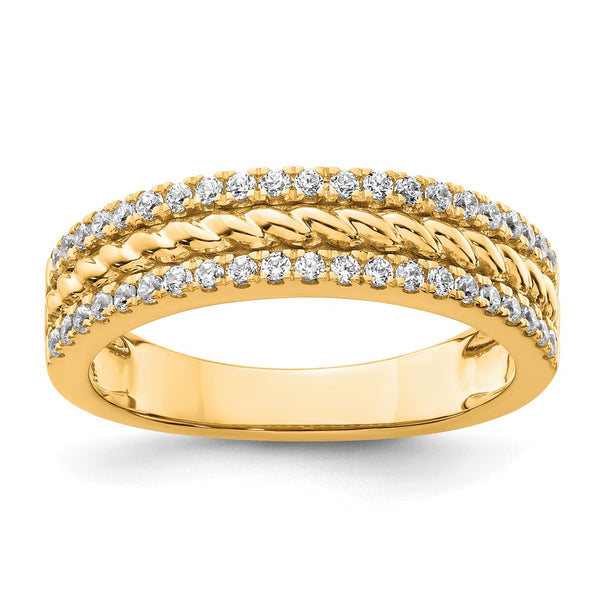 14K Gold Polished Diamond Fashion Ring - Style GR1-1019433