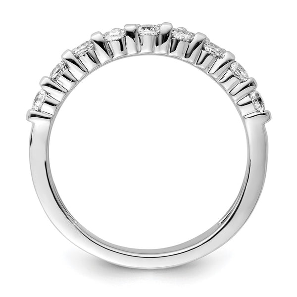 14K White Gold Double Band Diamond Ring - Style GR1-1019442