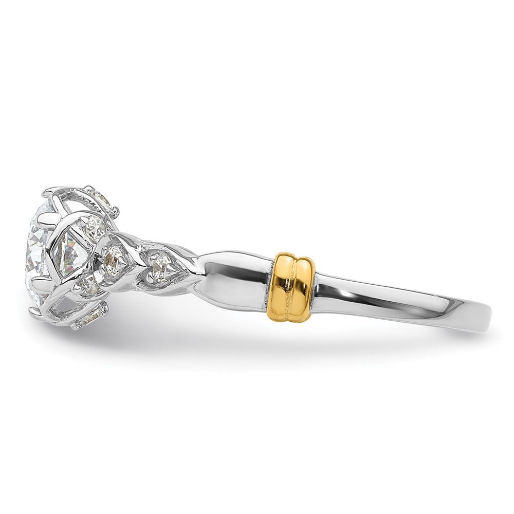 Buy Stylish 14K Two-Tone Diamond Semi-Mount Engagement Ring Setting  | Luxury Design