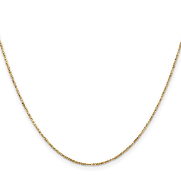 14K Gold .70mm Ropa Chain Necklace
