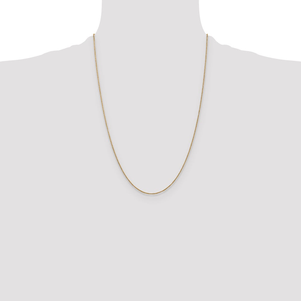 High-Quality 14K Gold .70mm Ropa Chain Necklace - Stylish & Affordable Luxury