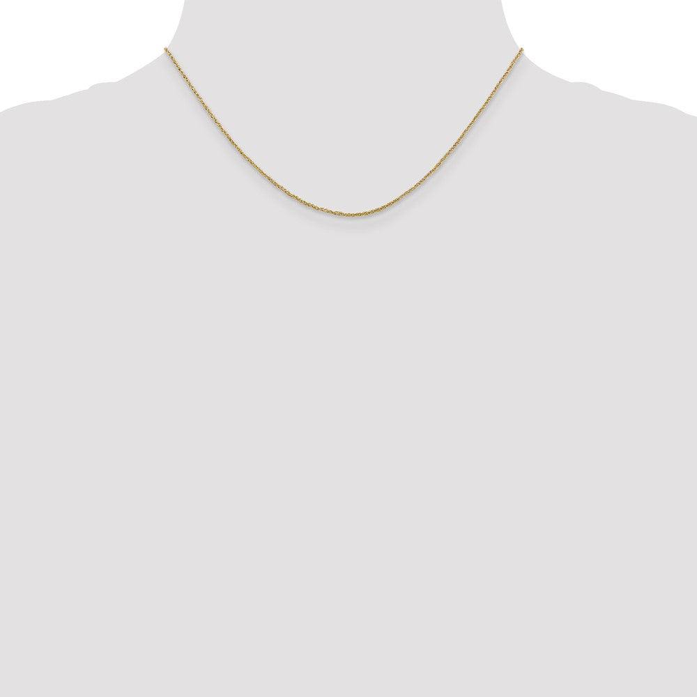High-Quality 14K Gold 16-Inch Ropa Chain, 1.1mm - Stylish & Affordable!
