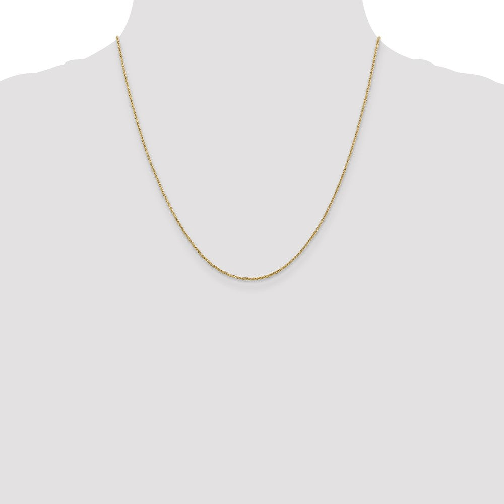 Shop 14K Gold 20-Inch Ropa Chain - Stylish 1.1mm with Spring Ring Clasp