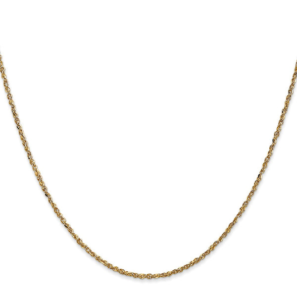 14K Gold 1.7mm Ropa Chain Necklace