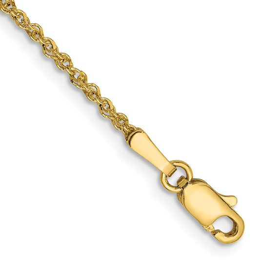 Buy Stylish 14K Gold Ropa Anklet 9-Inch 1.7mm - Affordable Luxury Accessory
