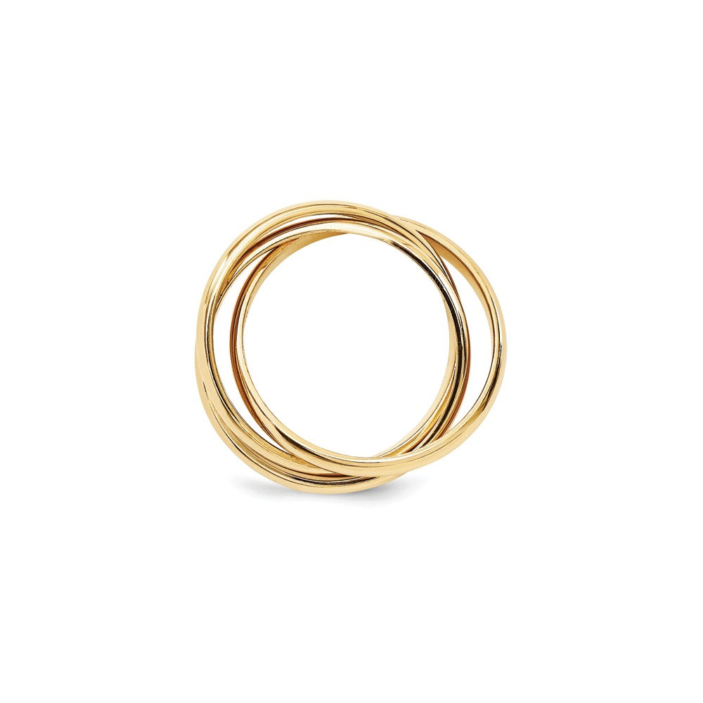 Buy 14K Gold Polished Rolling Ring, Size 4.5 - Stylish & Affordable Design