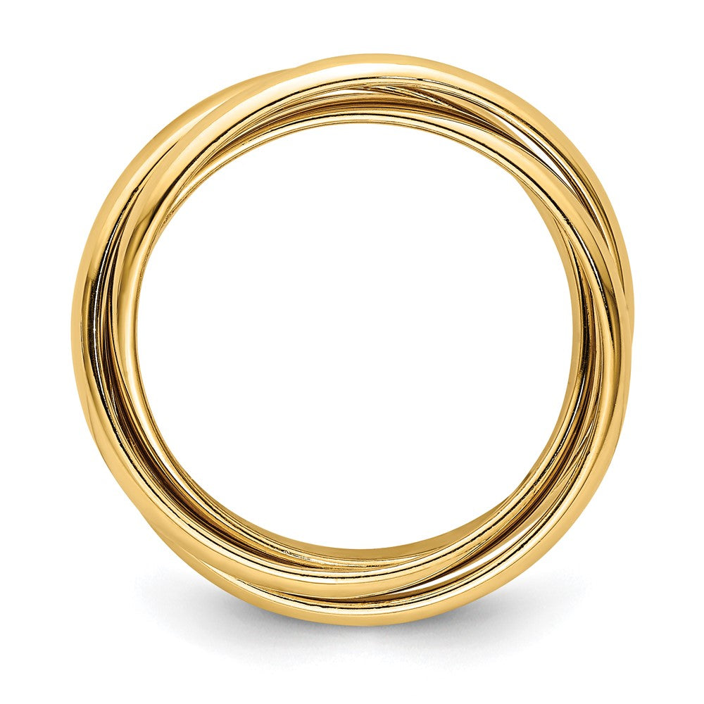 Buy 14K Gold Polished Rolling Ring, Size 4.5 - Stylish & Affordable Design