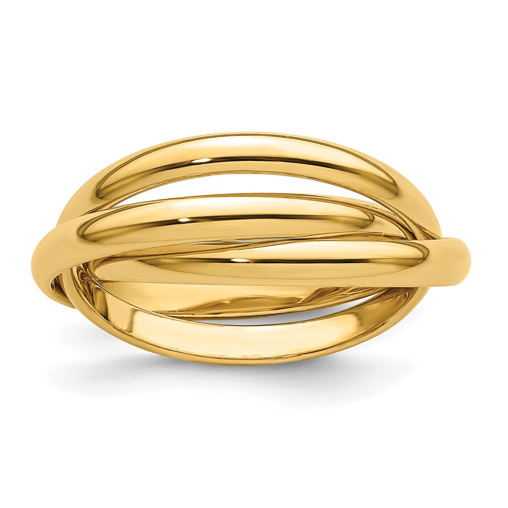 Buy 14K Gold Polished Rolling Ring, Size 4.5 - Stylish & Affordable Design