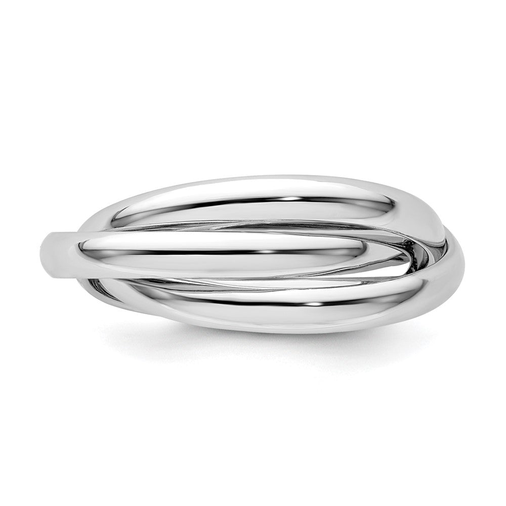 Shop Exclusive 14K White Gold Polished Rolling Ring - Size 4.5, Stylish Value