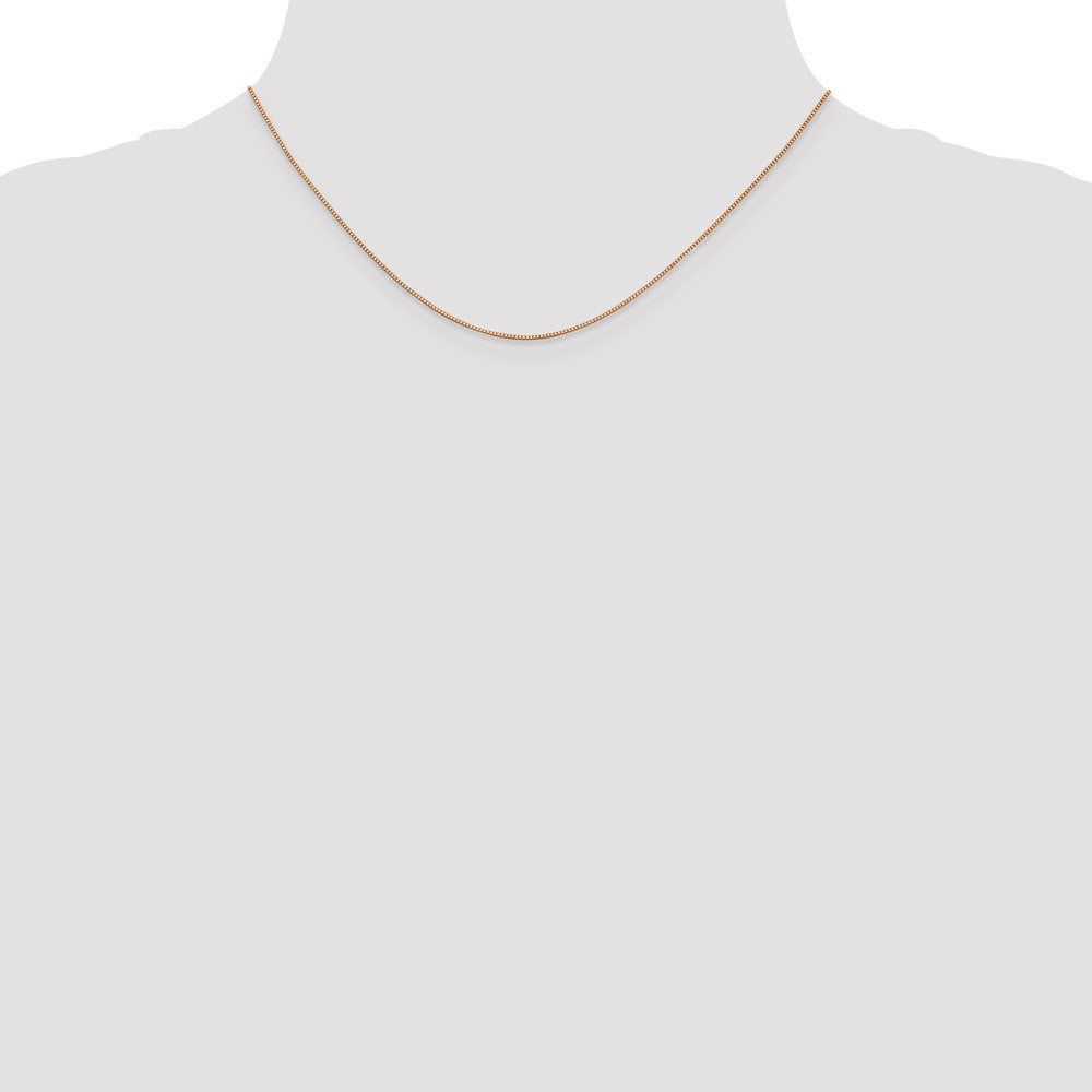 High-Quality 14K Rose Gold 16-Inch .7mm Box Link Chain - Stylish Value!