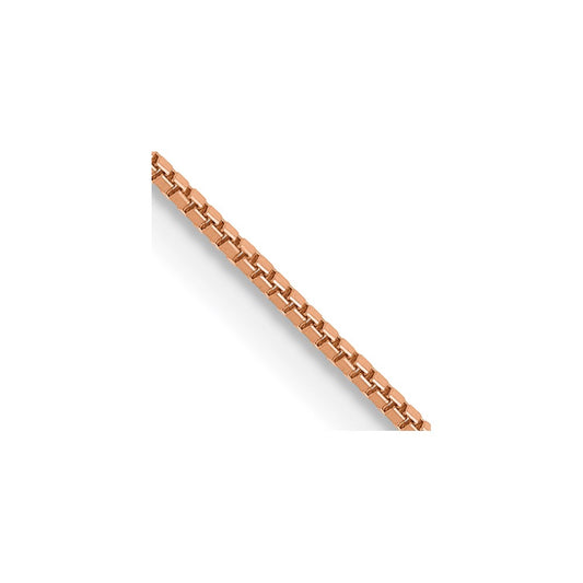 High-Quality 14K Rose Gold .7mm Box Link Chain 18-Inch - Stylish Value!