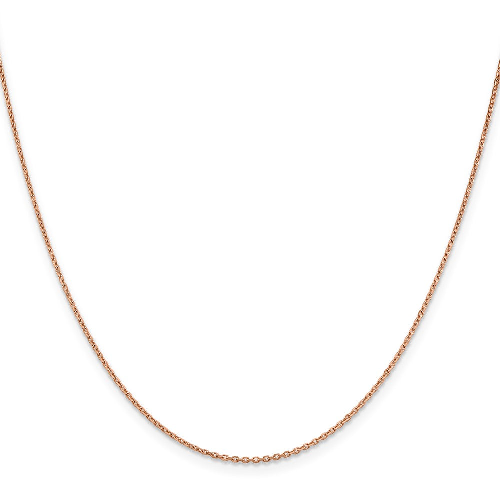 Shop Stylish 14K Rose Gold 22-Inch Diamond-Cut Cable Chain - 1.4mm Thick