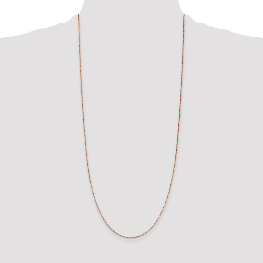 Buy Exclusive 14K Rose Gold 30-Inch Diamond-Cut Chain - 1.4mm Thickness, Stylish