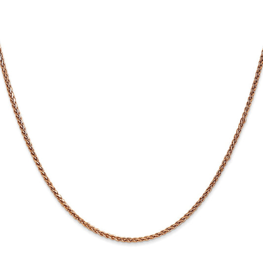 Shop Exclusive 30-Inch 14K Rose Gold 1.7mm Diamond-Cut Spiga Chain - Stylish Value!