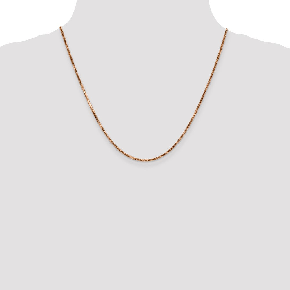 Buy 14K Rose Gold 20-Inch Diamond-Cut Spiga Chain - Stylish & Durable