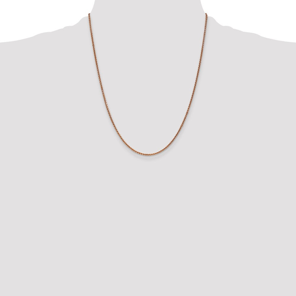 Buy Exclusive 22-Inch 14K Rose Gold Diamond-Cut Spiga Chain - Stylish & Affordable