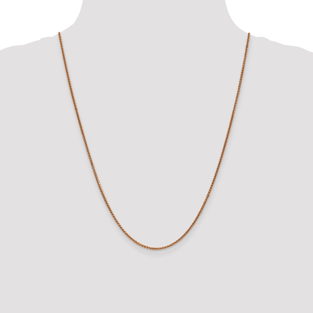 Buy Stylish 24-Inch 14K Rose Gold Diamond-Cut Spiga Chain - 1.7mm Wide