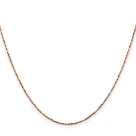 Shop Exclusive 14K Rose Gold 16-Inch Ropa Chain 0.7mm - Stylish & Affordable!