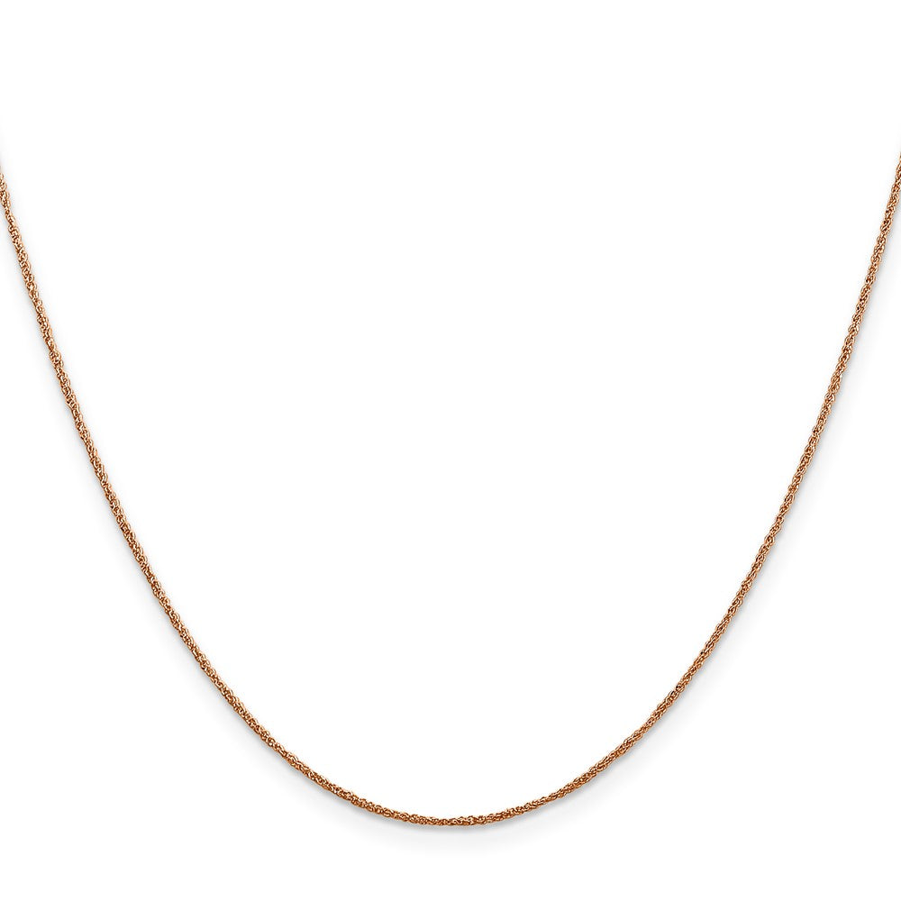 Buy Stylish 14K Rose Gold 24-Inch Ropa Chain, 0.7mm, Luxury Clasp Included